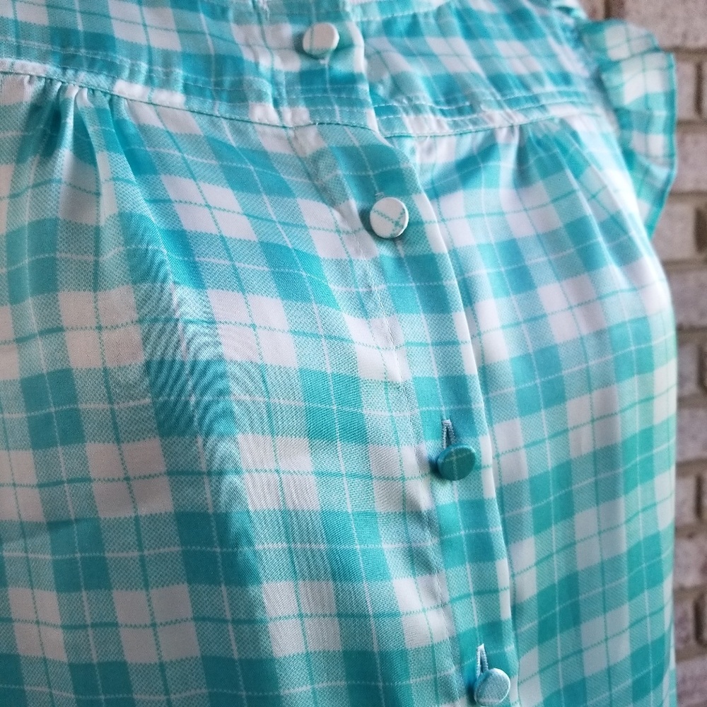 New Q Mack Summer Blue Sweetheart Ruffle Dress - Picture 7 of 8